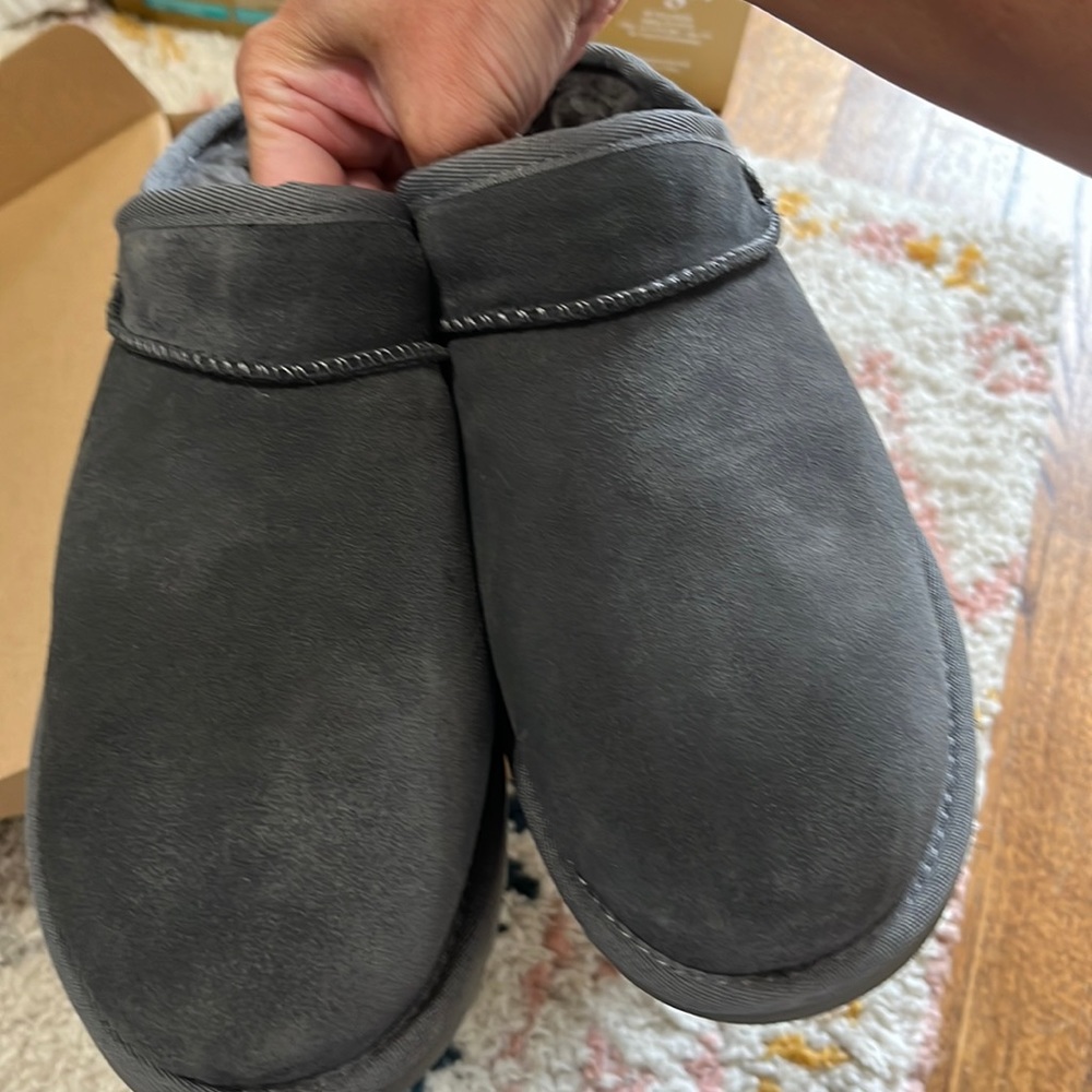 Ugg classic slippers. Brand new in box. Grey size 9